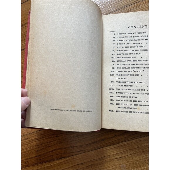 Antique Book KIDNAPPED by Robert Louis Stevenson Goldsmith Publishing Chicago - Picture 8 of 11